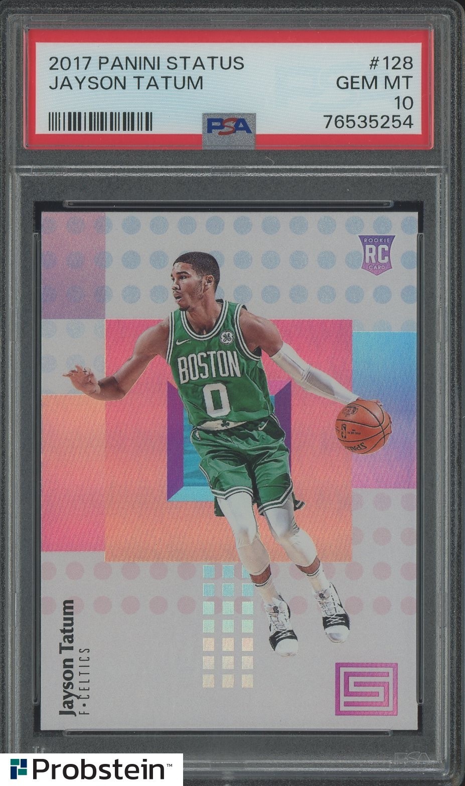 2017 Panini Status #128 Jayson Tatum Celtics RC Rookie PSA 10 GEM MINT