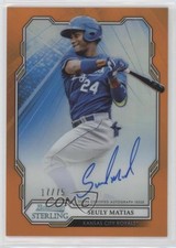 2019 Bowman Sterling Prospect Orange Refractor 17/75 Seuly Matias Auto 4f5