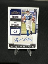 2023 Panini Contenders Rookie Ticket Auto Will Mallory #267 BG6