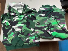 Under Armour Camo Fleece Jogging Suit, Hoodie  Sweatpants, Boys M