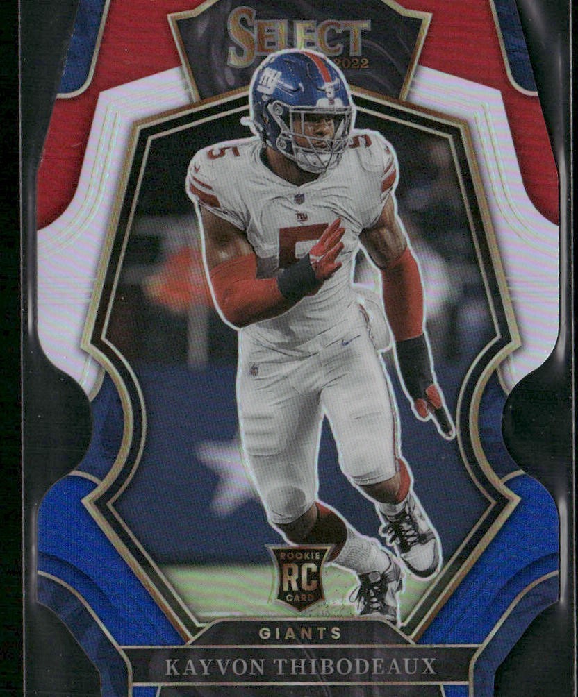 2022 Panini Select Premier Kayvon Thibodeaux #175 Blue red Prizm Die Cut RC