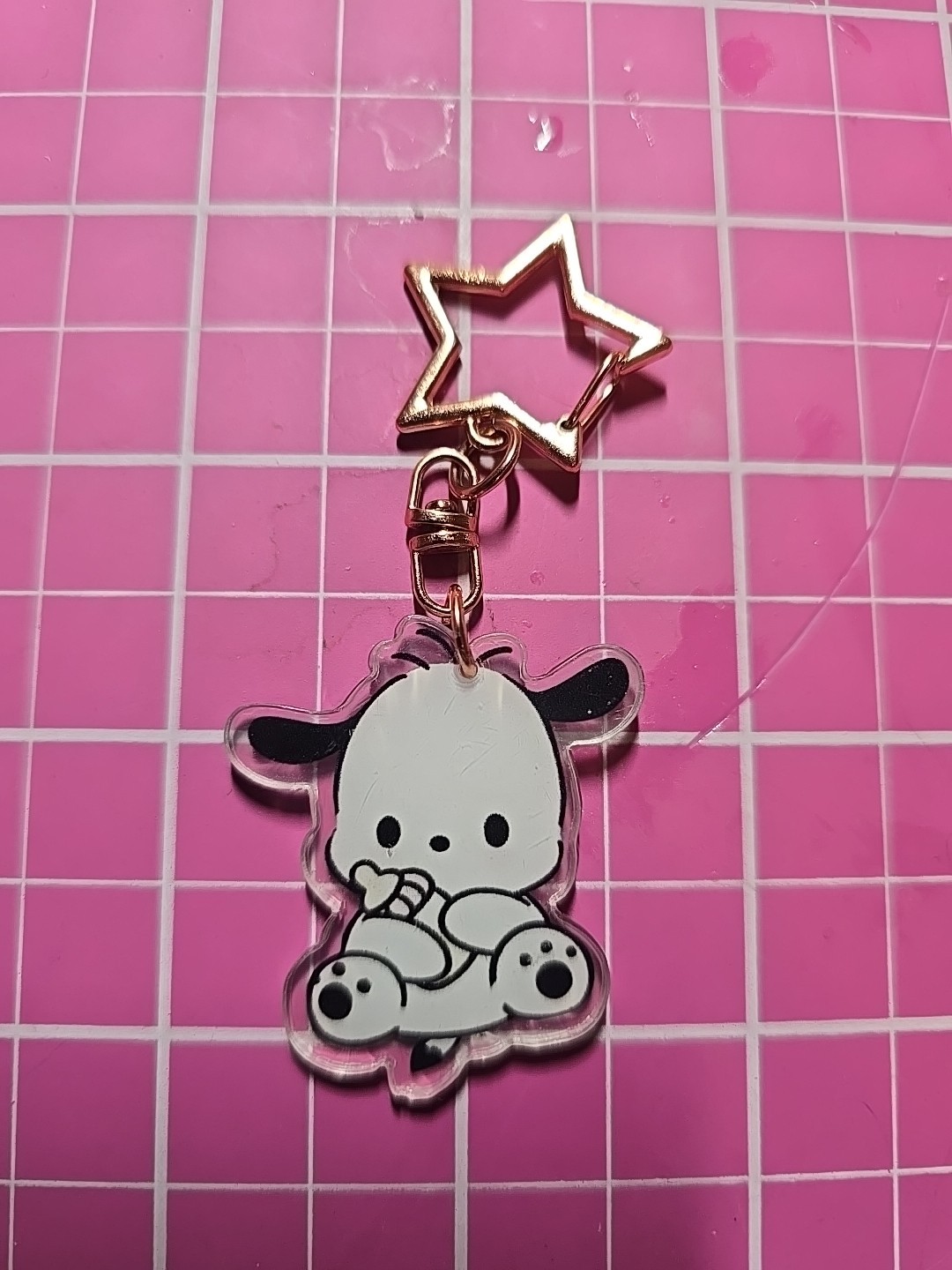  Pochacco Acrylic Flatback Keychain 