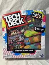 Tech Deck Neon Invasion 6 Boards SK8SHOP BONUS PACK Element Brand New 