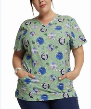 Dickies S Be Kind Planet Scrubs Top Womens