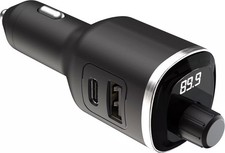 Scosche - BTFREQ Bluetooth FM Transmitter,Dual 12W USB-C and USB-A Charging P...
