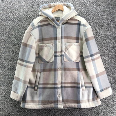 Wind River Outfitting Co Plaid Parka Jacket Hood Multicolor Womens Sz XXL Snap