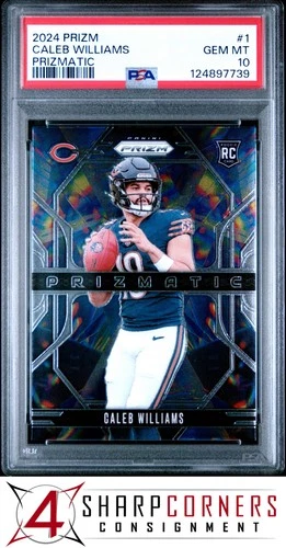 2024 PANINI PRIZM PRIZMATIC #1 CALEB WILLIAMS RC BEARS PSA 10