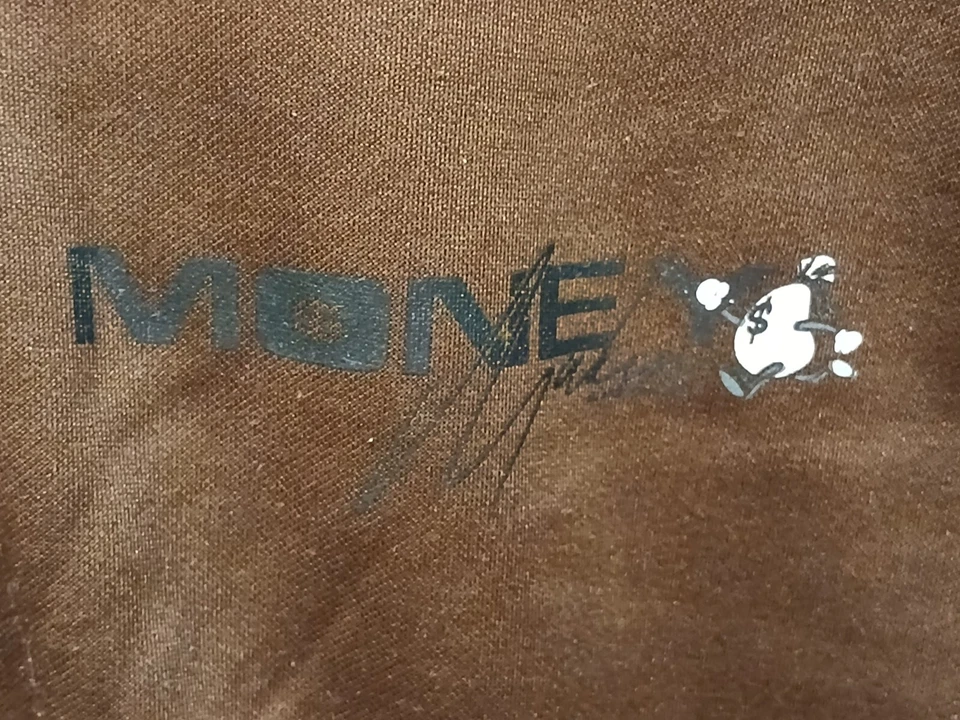 Traje de treino Money Makin MUITO RARO! GRANDE masculino.  Conjunto de jaqueta e calça. Design exclusivo - Imagem 3 de 4