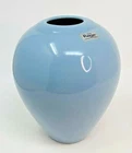 Royal Haeger Pottery Blue Vase w Original Foil Sticker 8 in. Ginger Jar 4327