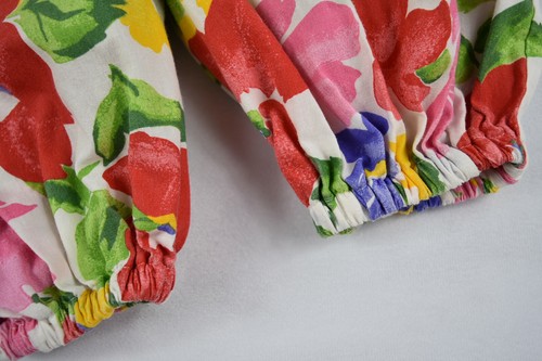 Vintage Rüschen Blumen Blase Strampler Baby Mädchen 18M Frühling Blüten Hergestellt in den USA - Bild 7 von 12