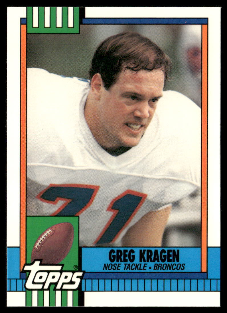 Greg Kragen 1990 Topps Collector's Edition (Tiffany) #33 - Denver Broncos