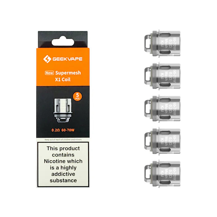 GEEKVAPE SUPERMESH COILS, X1, X2, IM1 0.2, 0.4 fr Shield, Aero, Cerberus  | eBay UK