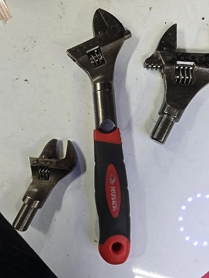 Husky 3-in-1 Multi-Head Wrench, 6-in, 8-in, 10-in, Replaces Adjustable Wrenches - Image 2 of 3