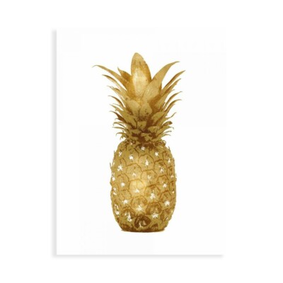 Leinwanddruck auf Papier Poster oder Gemälde Bennett Kate Gold Pineapple I