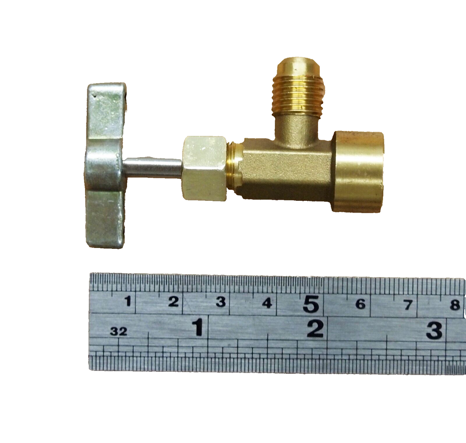 Phyun 2× For R134A A/C Can Tap 1/2 Tapper Dispensing Valve Adapter Refrigerant Opener