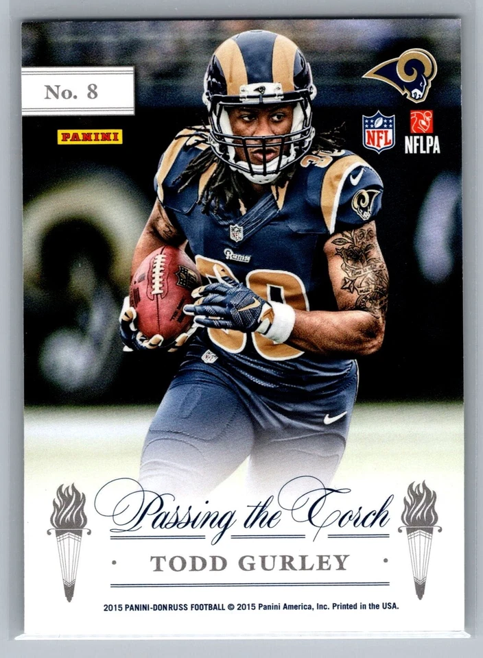 2015 Panini Donruss Elite Passing the Torch #8 Marshall Faulk ST. Louis Rams - Image 2 of 2