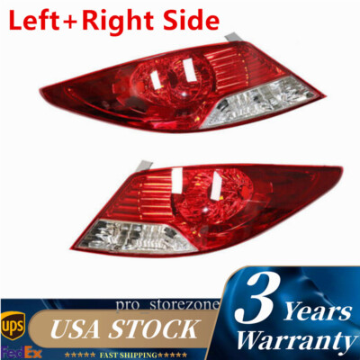 For Hyundai Accent 2012 2013 2014 Pair Halogen Rear Lamps Tail Lights Assembly