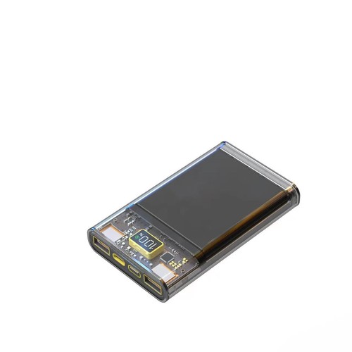 10000Mah Clear Power Bank Battery QC Charger For iPhone 13 12 11 X Android Phone - Foto 3 di 14