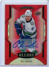  2020-21 Upper Deck Allure Autographs Red Rainbow #126 Olli Juolevi D