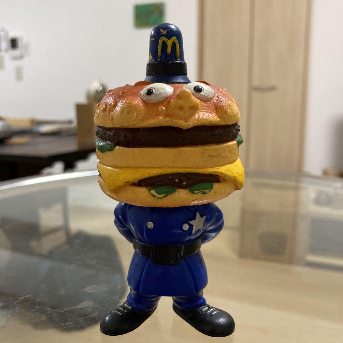 1980s Vintage McDonald's Officer Big Mac Police Vinyl Figure Japan