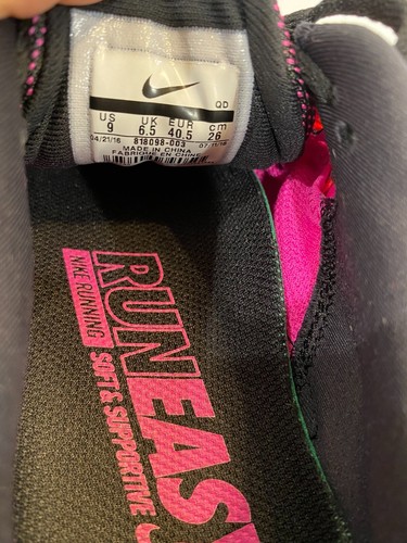 Nike Lunartempo 2 Black/Summit White-Fire Pink 818098-003 Women's SZ 9 - Picture 8 of 8