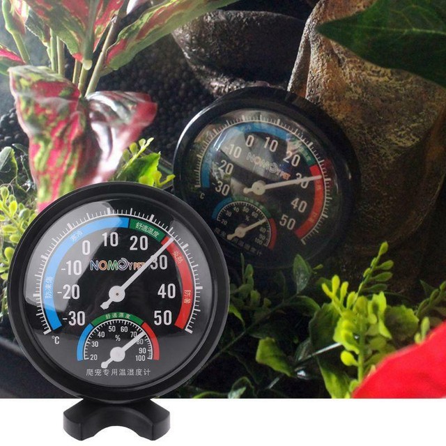 Reptile Temperature Thermometer Humidity Hygrometer Gauge Vivarium Tank