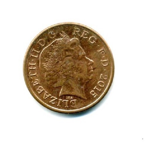 2015 United Kingdom Great Britain 1 Penny Coin Queen