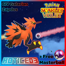 6IV Galarian Zapdos Pokemon Scarlet & Violet 🚀Fast🚀
