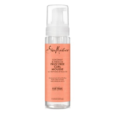 SheaMoisture Curl Mousse Coconut and Hibiscus for Frizz Control Styling Mousse w
