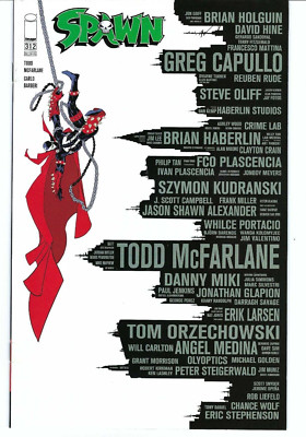 Spawn #312 Cover B Todd McFarlane Green Logo Skyline Variant Image Comics 2020