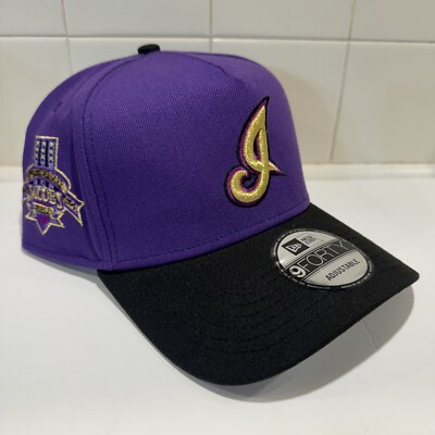 Cleveland Indians New Era 9Forty A-Frame Snapback Purple Jacob s Field Hat Cap