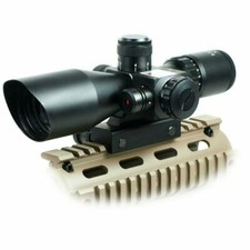2.5-10x40 Rifle Scope Red Laser Dual illuminated Mil-dot wit Rail Mount