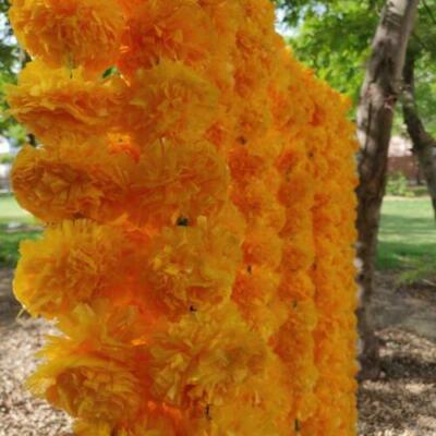 Wholesale Lot Artificial Mango Marigold Garlands Vine Wedding Indian Decoration