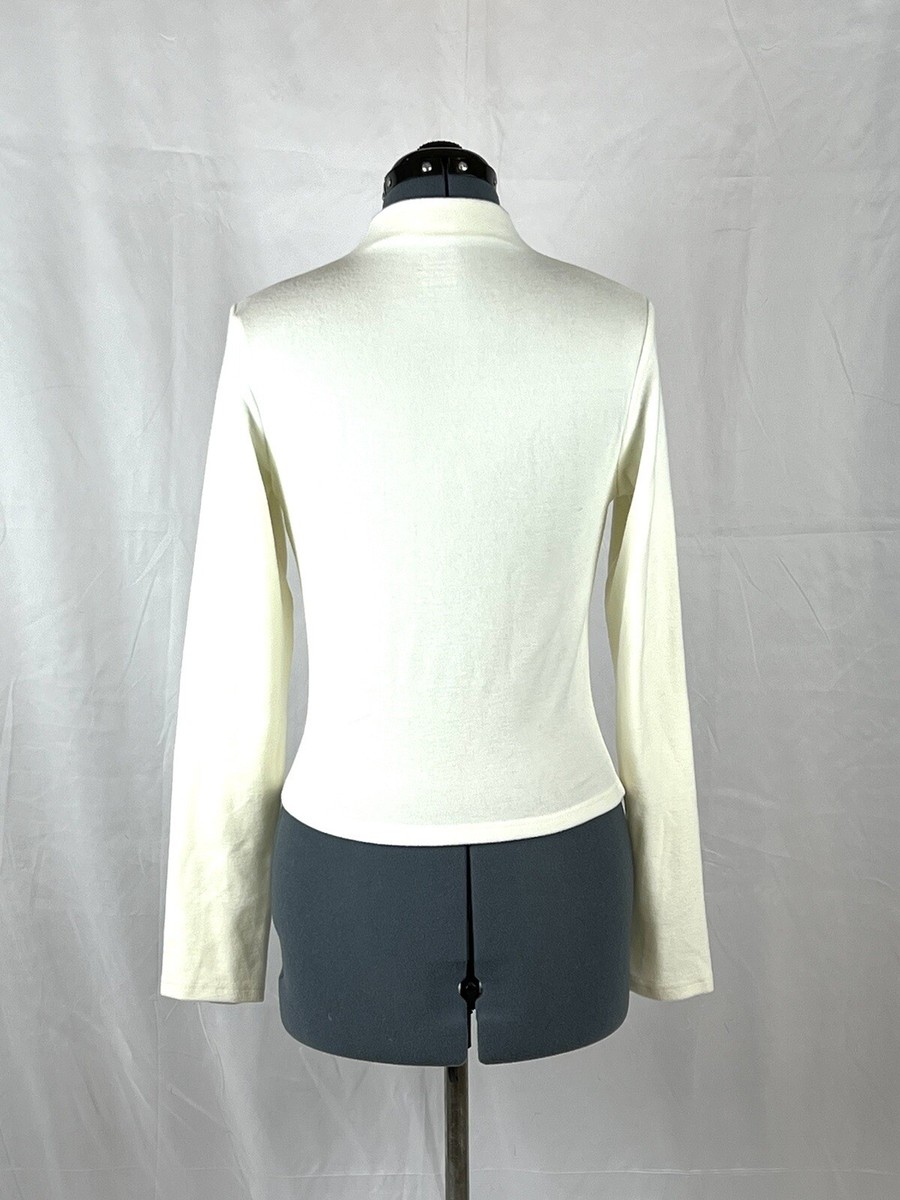 OGL Eco-Mousse Thermal Brushed mock neck crop top XL NWOT 23
