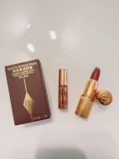 Charlotte Tilbury Walk of No Shame Mini Lip Duo / 1.1g Lipstick + 1ml Lip Blur