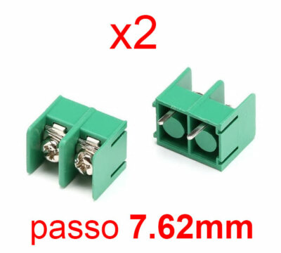 Morsettiera A Vite 2 Pin | 50 Pezzi Passo 3,5 Mm | Connettori PCB Per Circuiti Elettrici