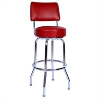 Richardson Seating Retro 1950s 24 Swivel Bar Stool In Wine-24 Inch on sale Richardson Seating Retro 1950s 24 Swivel Bar Stool In Wine-24 Inch on sale