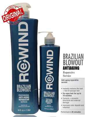 Brazilian Blowout Rewind Anti Aging Reparative  SERVICE CHOOSE YOUR SIZE