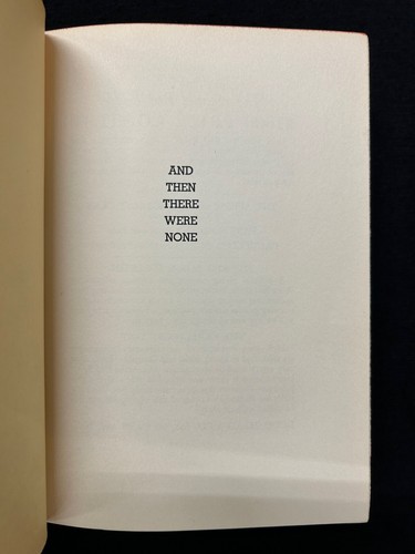 Agatha Christie AND THEN THERE WERE NONE 1st US Edition 1940 Dodd - Picture 9 of 14