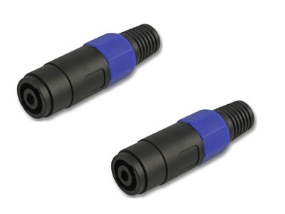 2 x Speaker Connector Female Inline Socket 4 Pole Compatible with Speakon
