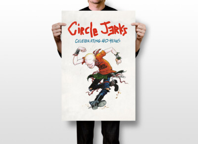Circle Jerks 40 Years Hardcore Punk Band Art Wall Room Poster