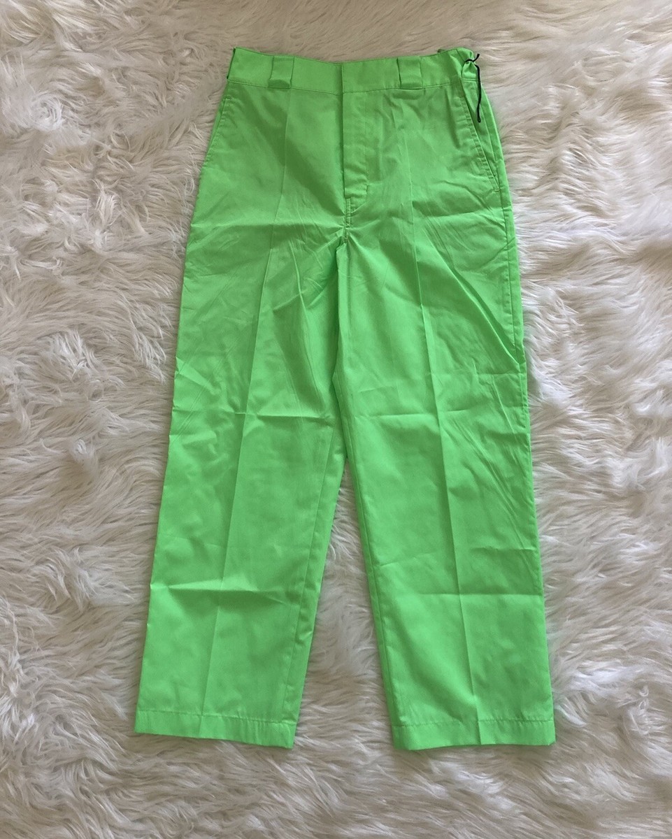 Prada New Technical Trouser Pants Triangle Badge Logo Neon