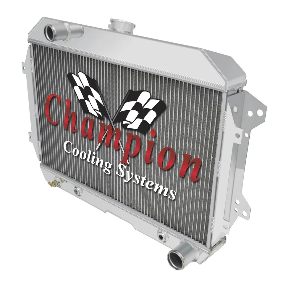 Radiador de 3 filas KR Champion configuración Chevy para Datsun 240Z 1970-1973 Foto 3 de 4