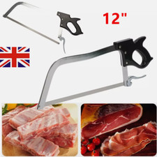 12" Vintage Black Meat Bone Saw Frozen Butcher Cutting Tool-Black