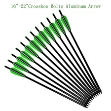 16-22" Crossbow Bolts Aluminum Arrow Archery Powerful Outdoor Target Hunting Bow