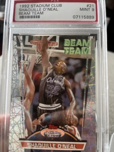 Shaq O'Neal 1992-93 Topps Stadium Club - Beam Team #21 PSA 9 