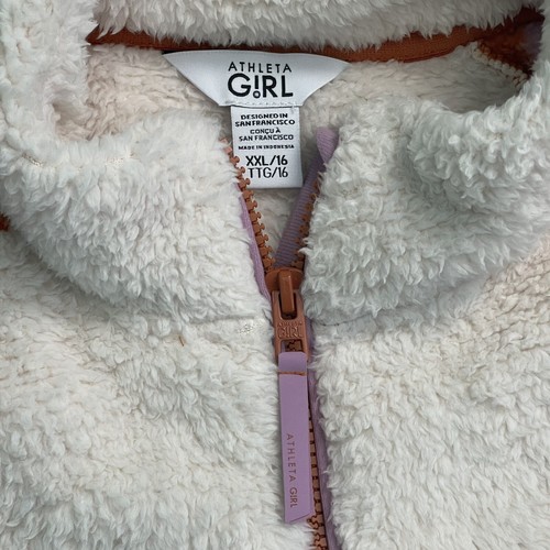 Athleta Girl So Snug Sherpa XXL 16 Half Zip Sweater - Picture 5 of 7