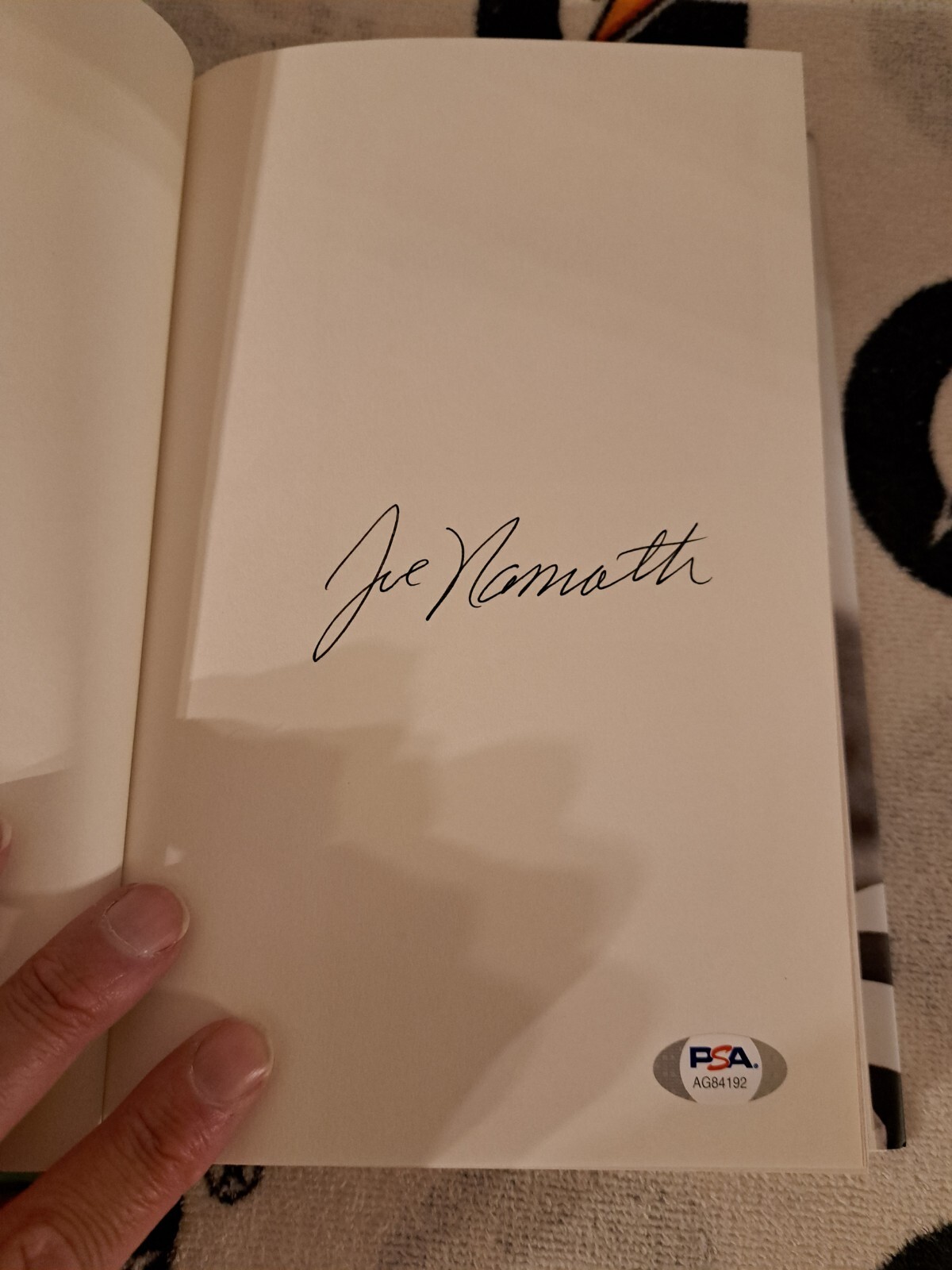 JOE NAMATH SIGNED AUTOGRAPHED BOOK ALL THE WAY FOOTBALL NY JETS HC 1st Ed PSADNA