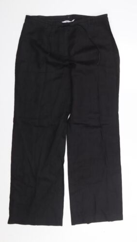 Evie Damskie czarne spodnie Ramie Chino rozmiar 12 L30 w regularnym sznurku - Zdjęcie 1 z 12
