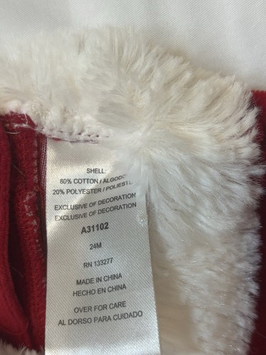 So La Vita Girls Dress Christmas Red Long Sleeve Size 24M Cotton Blend - Picture 3 of 9